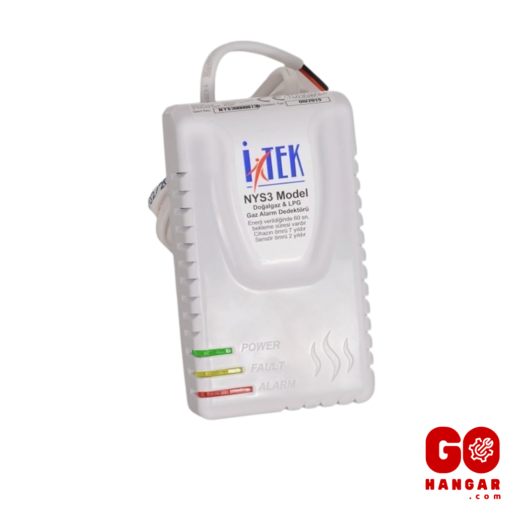 İtek NYS3 Doğalgaz ve LPG Gaz Alarm Cihazı