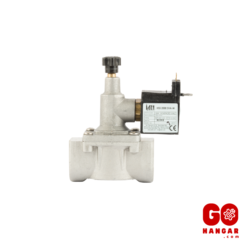 İTEK 1'' Selenoid Vana 220V Elle Kurmalı (HSS2000 SVA-M)
