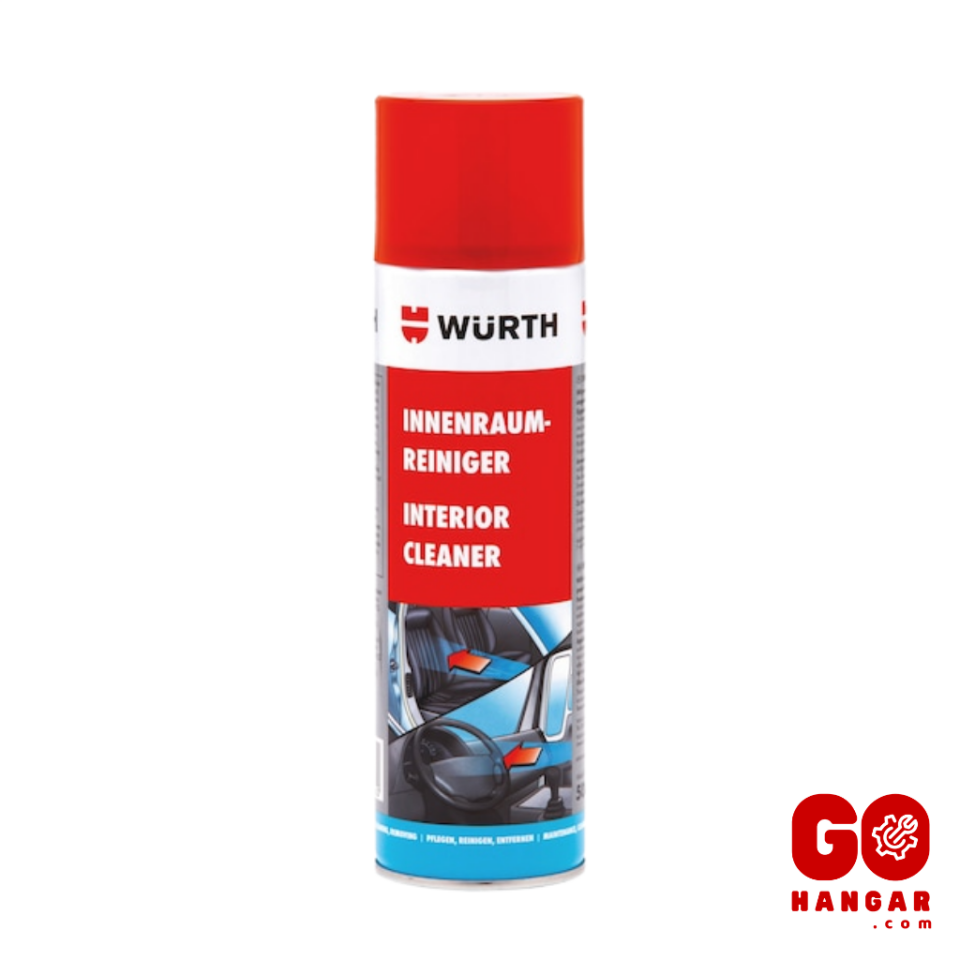 Würth Premium Araç İçi Temizleme Spreyi - Şeftali Kokulu Aktif Köpük (500ml)