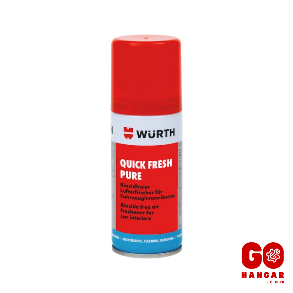 Würth Quick Fresh Pure Biyositsiz Araç İçi ve Klima Koku Giderici Sprey (100ml)