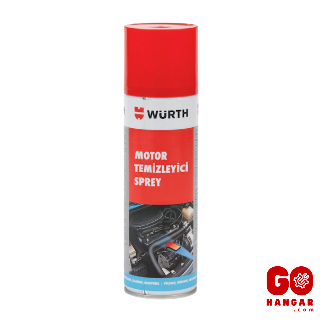 Würth Premium Hızlı Motor Temizleyici Sprey - Susuz Temizlik & Turunçgil Esanslı (500ml)