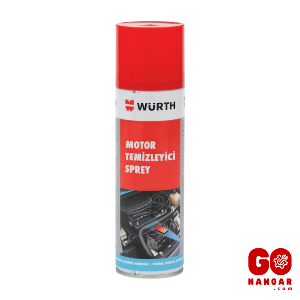 Würth Premium Hızlı Motor Temizleyici Sprey - Susuz Temizlik & Turunçgil Esanslı (500ml)