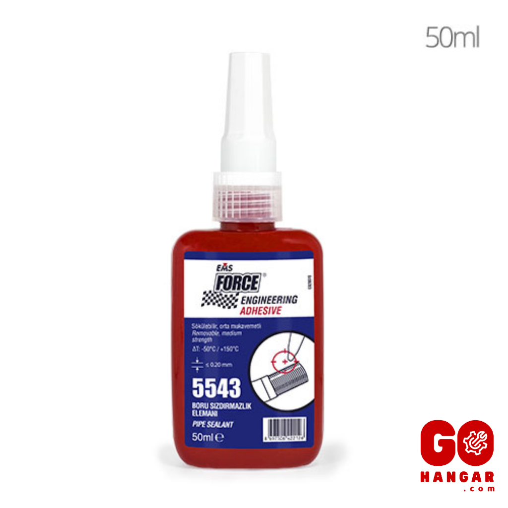 EMS FORCE 5543 Boru Sızdırmazlık Elemanı - Sıvı Conta (50 ml, 250 ml)