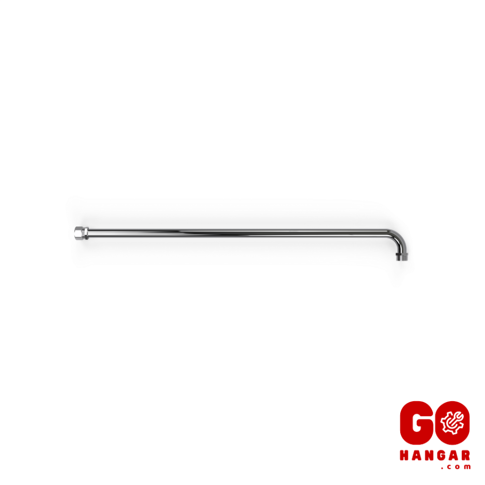 Dirsekli Radyatör Bağlantı Borusu (Ø16 mm x 1/2'' Erkek Dişli - Krom)
