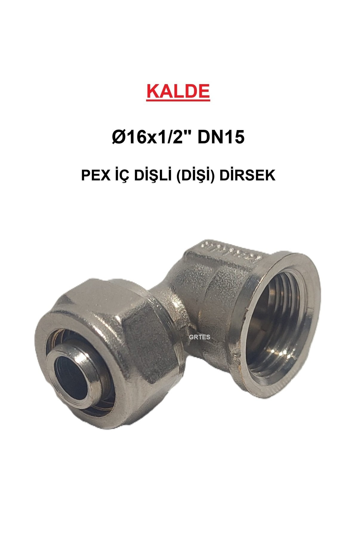 Ø16x1/2'' Pex İç Dişli (Dişi) Dirsek (Mobil Sistem Boru Bağlantı Parçası)