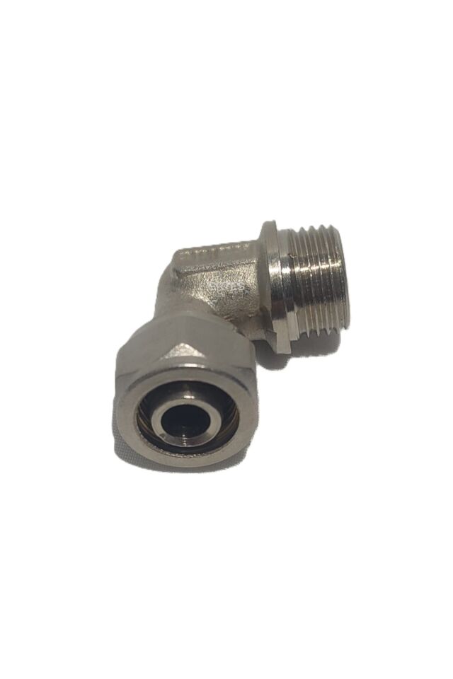 Ø16x1/2'' Pex Dirsek Dış Dişli - Erkek (Mobil Sistem Bağlantı Parçası)