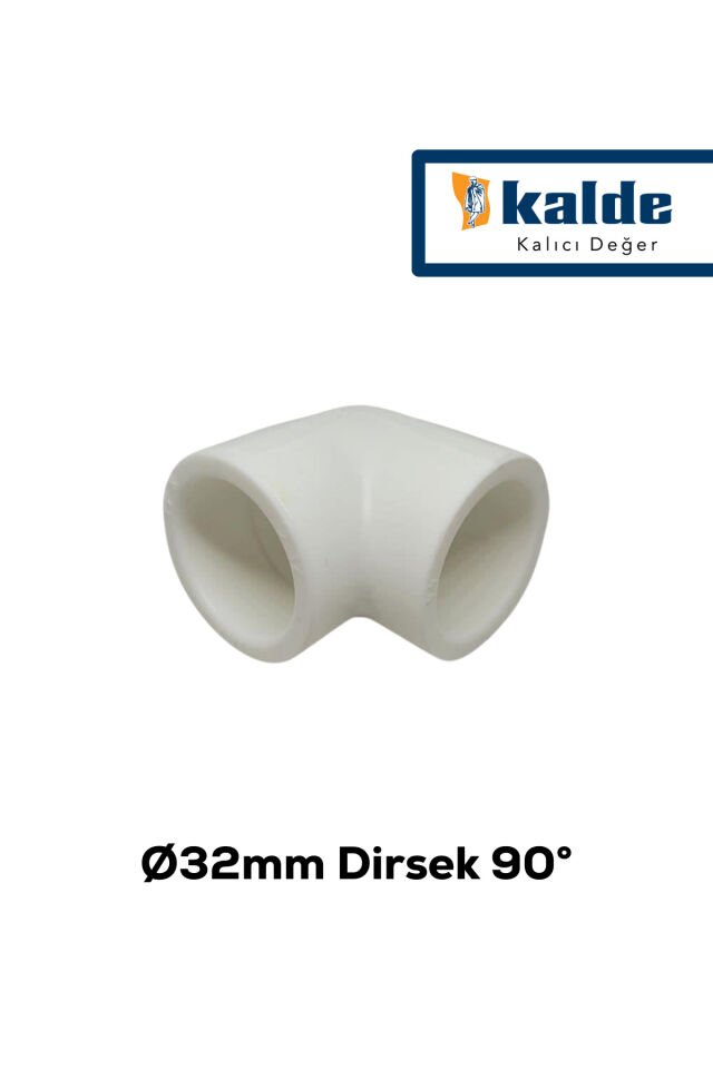 32'lik PPRC Dirsek | 1 Poşet (35 Adet) | Ø32 x 90° (32 mm - 90 Derece) | Temiz Su